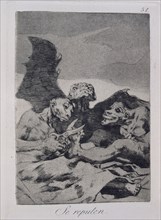 Goya, Capricho no. 51: They Spruce Themselves Up