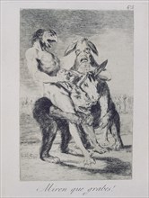Goya, Capricho no. 63: Look How Solemn They Are!