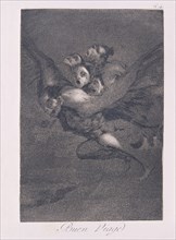 Goya, Capricho no. 64: Bon Voyage