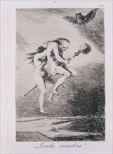 Goya, Caprice 68: Quelle maîtresse attirante!