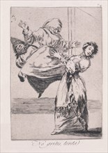 Goya, Caprice 74: Ne cris pas, petite idiote