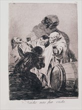 Goya, Capricho no. 79: No One Has Seen Us