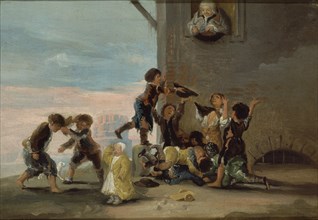 Goya, Children Fighting Over Chestnuts
