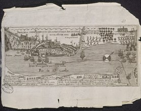 La ville de Québec assiégée par les Anglais en 1692