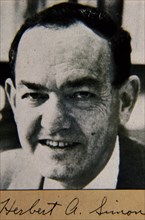 HERBERT A SIMON (1916-) ECONOMISTA USA

This image is not downloadable. Contact us for the high