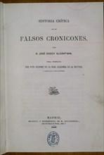 GODOY ALCANTARA
HISTORIA CRITICA DE LOS FALSOS CRONICONES-PORTADA-MADRID 1968
MADRID, BIBLIOTECA