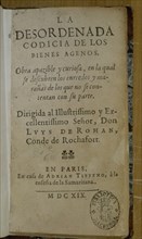 LA DESORDENADA CODICIA DE LOS BIENES AJENOS-PARIS 1619-PORTADA
MADRID, BIBLIOTECA NACIONAL