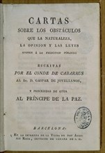 CABARRUS
CARTAS SOBRE OBSTACULOS A FELICIDAD PUBLICA-PORTADA-BARCELONA
MADRID, BIBLIOTECA