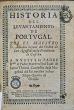 SEYNER
HISTORIA DEL LEVANTAMIENTO DE PORTUGAL-1644-PORTADA
MADRID, BIBLIOTECA NACIONAL