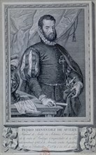 PEDRO MENENDEZ DE AVILES-1574-GENERAL DE LA ARMADA(1519/74)
MADRID, BIBLIOTECA NACIONAL B