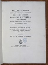 MURCIA
DISCURSO POLITICO SOBRE HOSPICIOS HOSPITALES-SIGLO XVIII
MADRID, BIBLIOTECA NACIONAL
