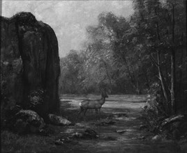 Courbet, Landscape with deer