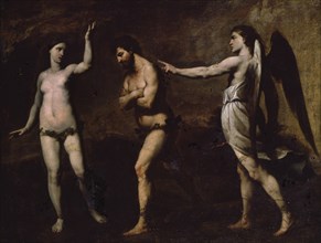 VACCARO ANDREA 1598/1670
EXPULSION DEL PARAISO 101x132 - PINTURA ITALIANA S XVII
MADRID,