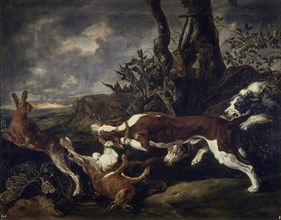 FYT JAN 1611/61
LIEBRES PERSEGUIDAS POR PERROS
MADRID, MUSEO DEL PRADO-PINTURA
MADRID