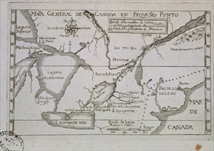 MAPA DE CANADA (ESTE)VIAJE BARON LA HONTAN
SEVILLA, ARCHIVO INDIAS
SEVILLA