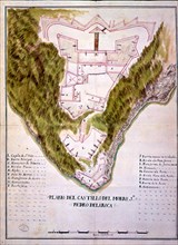 PLANO DEL CASTILLO DEL MORRO EN LA HABANA 1712
SEVILLA, ARCHIVO INDIAS
SEVILLA