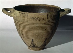 VASO PROTOCORINTIO-PROC DE NECROPOLIS FENICIA DE ALMUÑECAR. IMPORTACION GRIEGA- HACIA S VII A.C.-