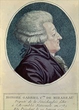 Portrait de Honoré Gabriel Riqueti, comte de Mirabeau (1749-1791)