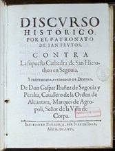 IBAÑEZ JOSE AGUSTIN
DISCURSO HISTORICO POR EL PATRONATO DE SAN FRUTOS
MADRID, BIBLIOTECA NACIONAL