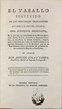VILA Y CAMPS
EL VASALLO INSTRUIDO-MADRID-1792
MADRID, BIBLIOTECA NACIONAL PISOS
MADRID

This