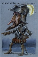 GALLEGO
CARICATURA-VASCO NUNEZ DE BALBOA