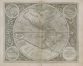 Mercator, Carte des Amériques et des Indes nouvelles