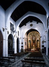 INTERIOR HACIA EL ALTAR MAYOR - PRINCIPIOS S XIV- ARTE MUDEJAR
GRANADA, IGLESIA DE SAN