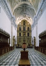 IGLESIA-VISTA DE LA NAVE-ESTILO GOTICO TARDIO-S XV-BOVEDA DE TERCELETES
JEREZ DE LA FRONTERA,