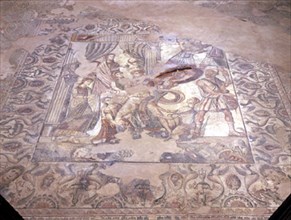 MOSAICO DE AQUILES-ROMANO
OLMEDA, VILLA ROMANA
PALENCIA