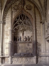 CLAUSTRO-SEPULCRO DE GARRO-VISTA FRONTAL-GOTICO
PAMPLONA, CATEDRAL
NAVARRA

This image is not