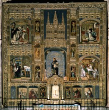 BERRUGUETE PEDRO 1450/1504
RETABLO MAYOR-VIDA STO TOMAS AQUINO
AVILA, CONVENTO DE SANTO