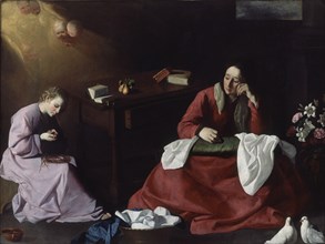 Zurbaran, Child Jesus Is Hurting With the Thorn Crown