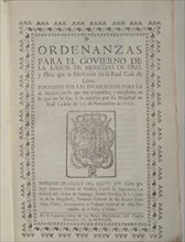ORDENANZAS PARA LABOR DE MONEDAS ORO-LG LIMA 1268
SEVILLA, ARCHIVO INDIAS
SEVILLA