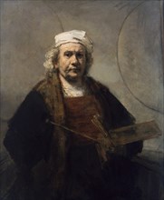 Rembrandt, Autoportrait aux deux cercles