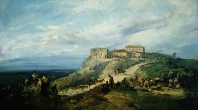 Lucas Velázquez, Des taureaux descendant le fleuve à Muñoza