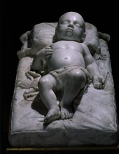 PIQUER Y DUART JOSE 1806/1871
INFANTE DORMIDO - ESCULTURA EN MARMOL - ROMANTICISMO ESPAÑOL - S