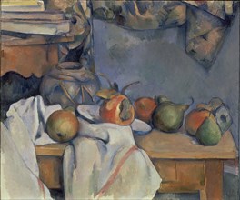 Cézanne, Ginger Pot with Pomegranate and Pears