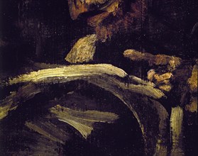 Goya, Deux vieux mangeant la soupe (détail cuiller)