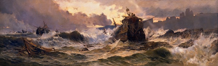 GARTNER DE LA PEÑA J
LA INVENCIBLE-1892- Oleo sobre lienzo- 130 x 245 cm- ECLECTICISMO