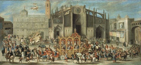 MARTINEZ DOMINGO
CARRO DEL PREGON-proclamacion de Fernando VI y Barbara de Braganza-1476-mascara o