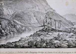 MIERS
TRAVELS IN CHILE-PUENTE COLGANTE RIO CIMBRIA
MADRID, ACADEMIA DE HISTORIA
MADRID