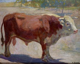 LLORENS FRANCISCO 1874-1948
EL TORO MARELO (1939)  OLEO/LIENZO 44*54