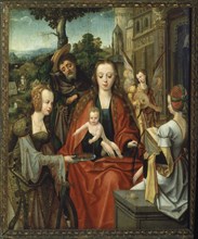 ENGELBRECHTSEN
LA SAGRADA FAMILIA CON DOS SANTAS-OLOE/TABLA-64X55,5 CMS
BILBAO, MUSEO BELLAS