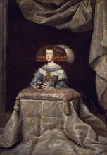 Vélasquez (atelier de), Portrait de Marie-Anne d'Autriche, infante d'Espagne