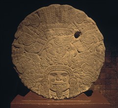 Disque maya en pierre