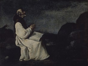 Zurbaran, Retable de Saint Jérôme - moine de l'ordre en prière