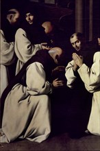 Zurbaran, Sacristy - Farewell of Father John of Carrion (detail of the brothers)