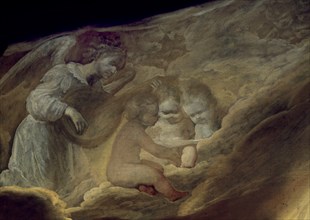 Zurbaran, Sacristie - Apparition du Christ au père André Salmeron (détail de l'ange)