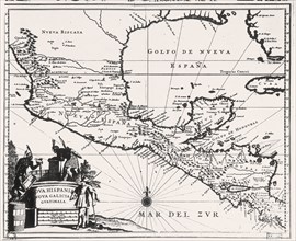 GRABADO-MAPA DE GUATEMALA-ANTIGUA NUEVA GALICIA-S XVII
MADRID, BIBLIOTECA NACIONAL H