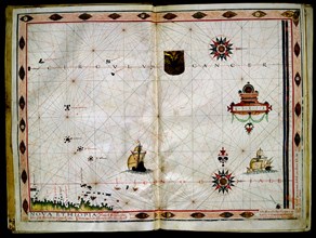 VAZ DOURADO FERNAO 1520/80
MAPA Nº11-ATLAS PORTULANO 1568 -NUEVA ETIOPIA,DESCUBIERTA POR